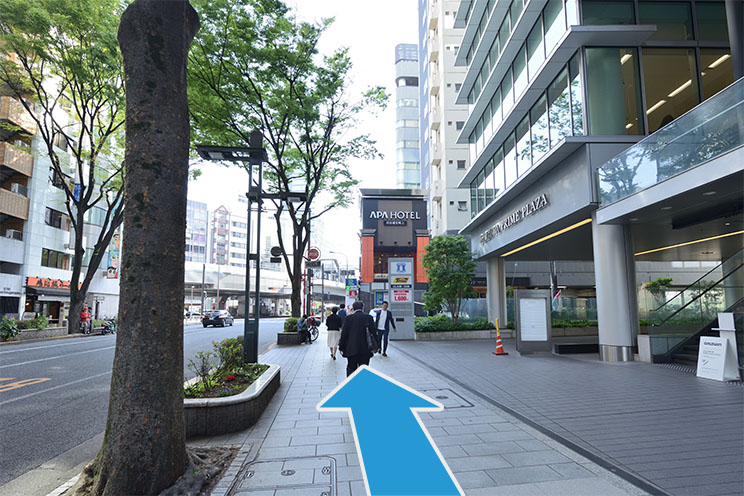 渋谷駅から徒歩でお越しの方の道順6